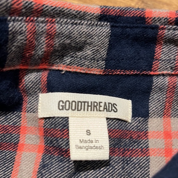 Goodthreads plaid cozy button down cottage vibe long slee… - Picture 3 of 11